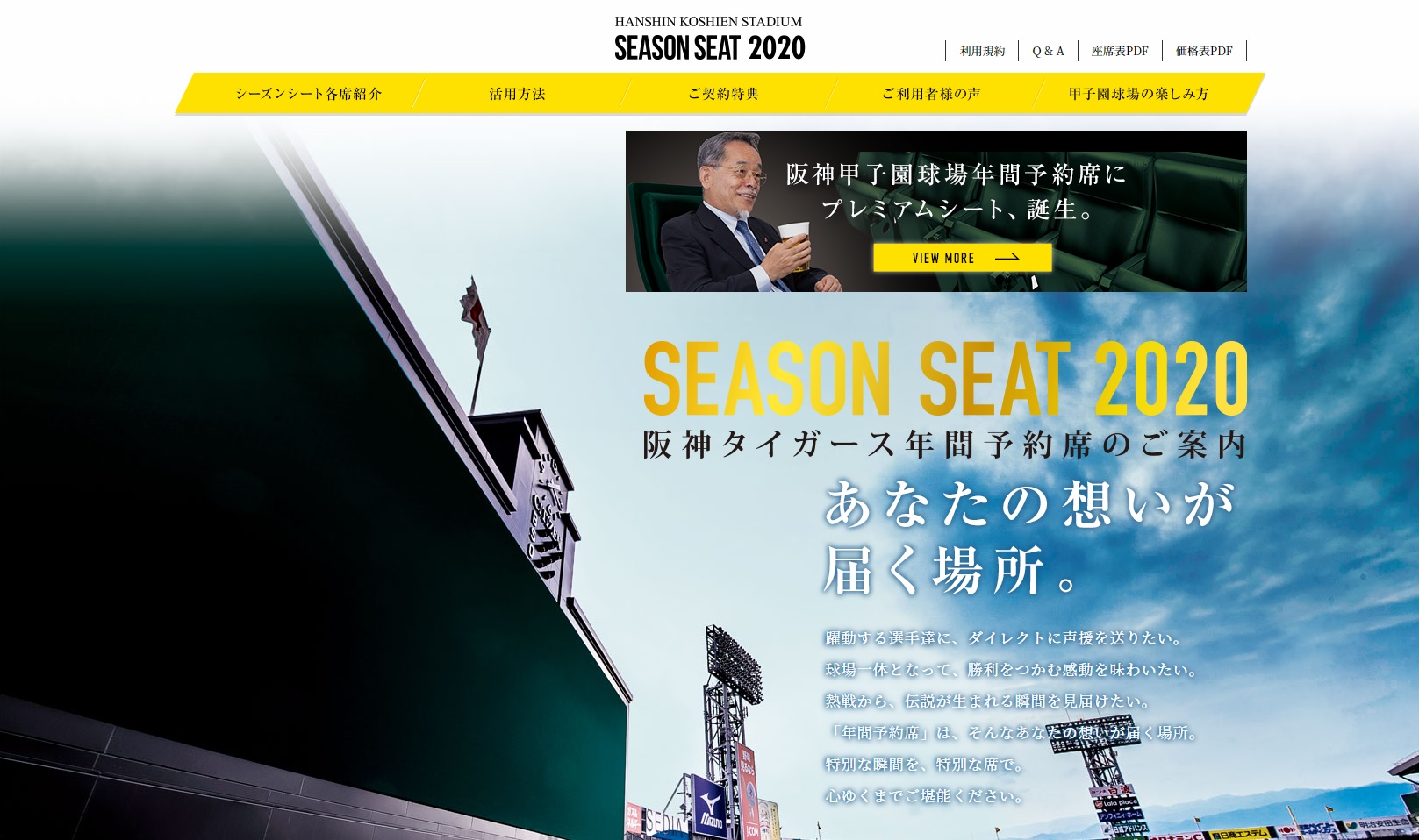 【出演情報】澤田友昭 / 「阪神甲子園球場年間シート2020」スチールモデル